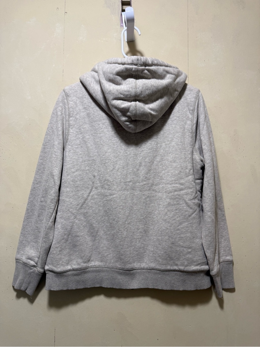 Vintage L.L. Bean Sherpa-Lined Zip Up Hoodie Jacket Women’s Sz M Gray - Picture 9 of 9